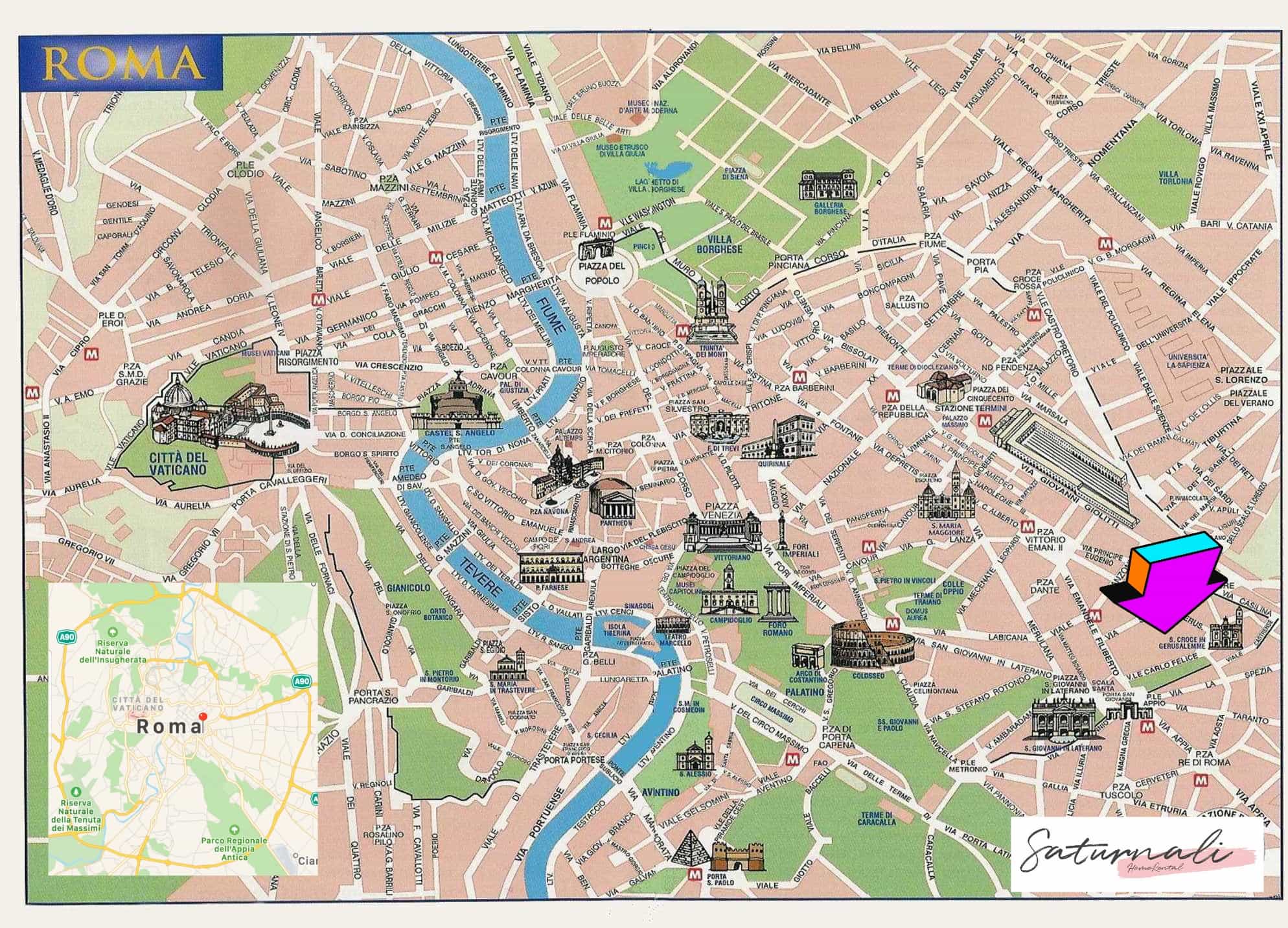 Mappa Roma Turistica